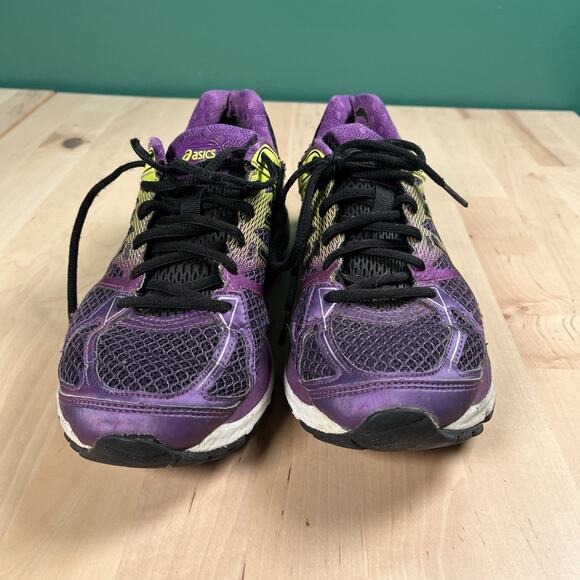 Asics Gel Cumulus 17 T5E7N Purple Green Running Shoes Sneakers Women's Size 8 - Picture 2 of 8